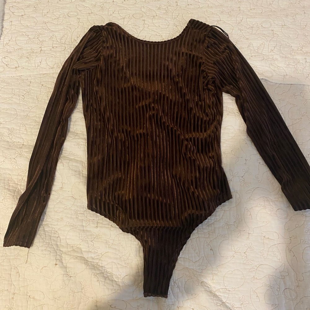 Forever 21 Velvet Bodysuit